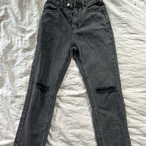 Black Straight Jean